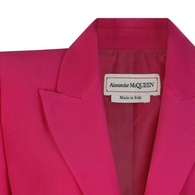 Shop Alexander Mcqueen Jackets In Orchid Pink
