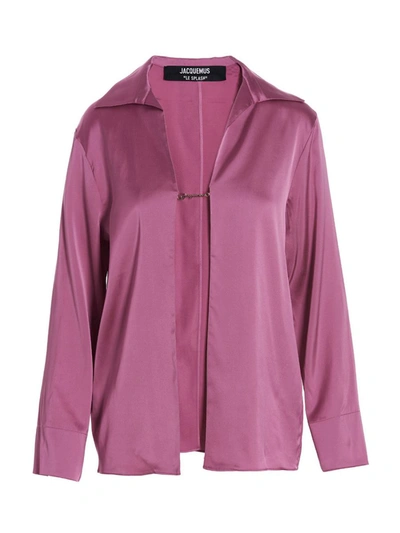 Shop Jacquemus 'notte' Shirt In Pink