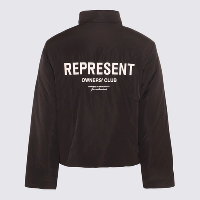 Shop Represent Black Down Jacket