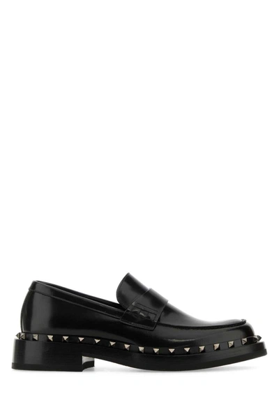 Shop Valentino Garavani Loavers In Black