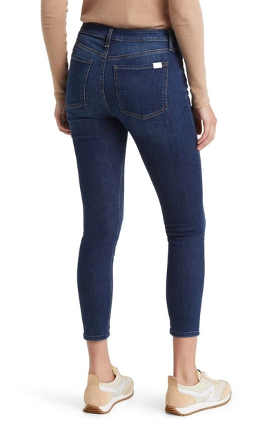 Jen7 By 7 For All Mankind High Waist Exposed Button Fly Ankle Skinny Jeans In Prettydkvt