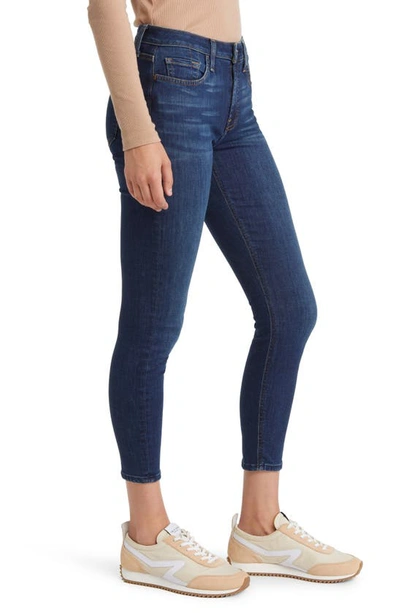 Jen7 By 7 For All Mankind High Waist Exposed Button Fly Ankle Skinny Jeans In Prettydkvt