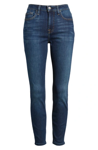 Jen7 By 7 For All Mankind High Waist Exposed Button Fly Ankle Skinny Jeans In Prettydkvt