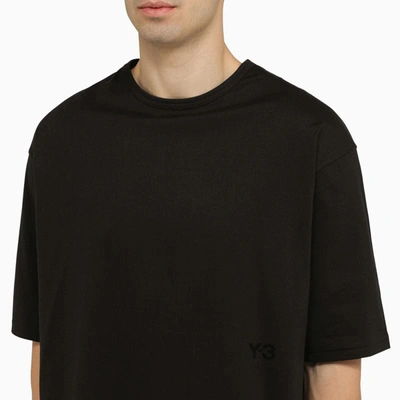 Shop Y-3 Adidas  Crew-neck T-shirt In Black