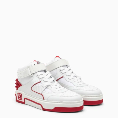 Shop Christian Louboutin Astroloubi Mid Sneakers In White