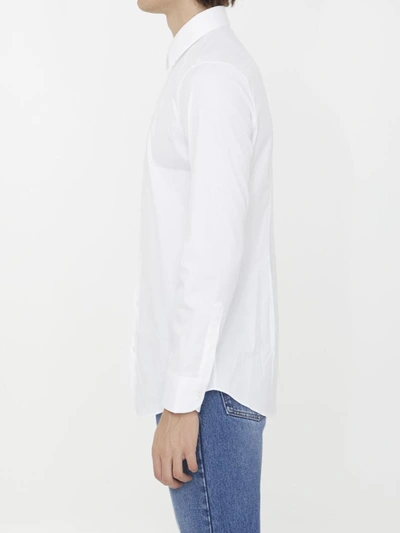 Shop Gucci Cotton Poplin Shirt In White