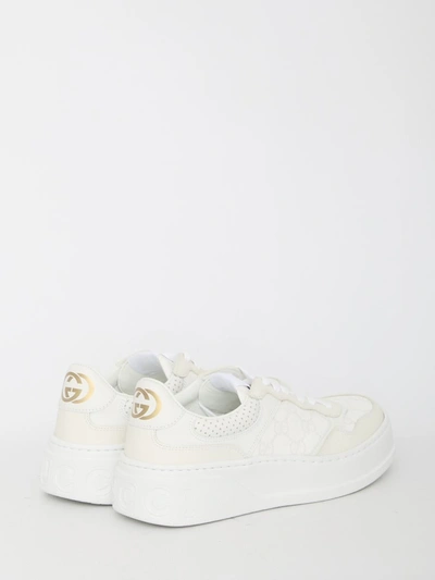 Shop Gucci Gg Sneakers In White