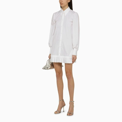 Shop Off-white ™ Pleated Shirt Dress