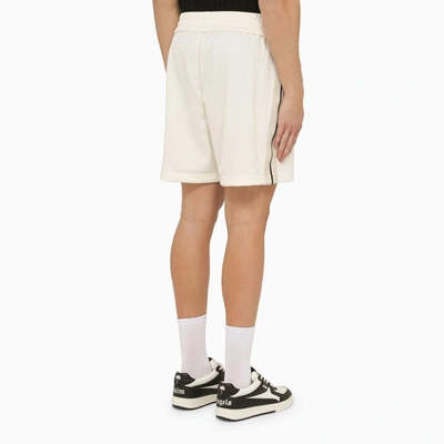 Shop Palm Angels Monogram Shorts In White