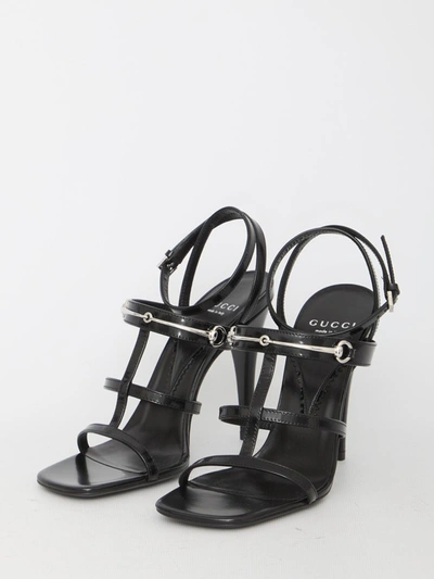 Shop Gucci Regent Sandals In Black