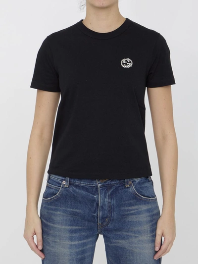 Shop Gucci T-shirt With Interlocking G In Black