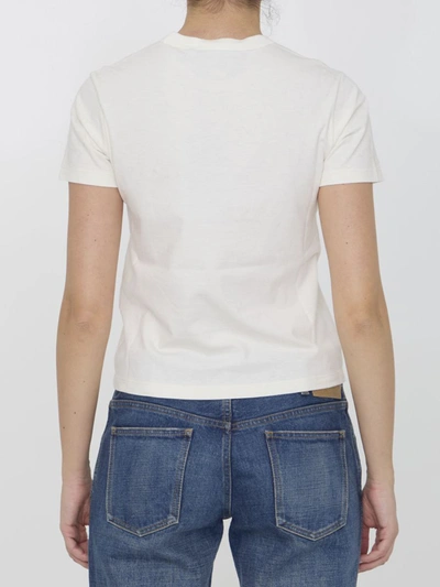 Shop Gucci T-shirt With Interlocking G In White