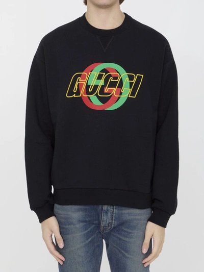 Shop Gucci Sweatshirt In Black