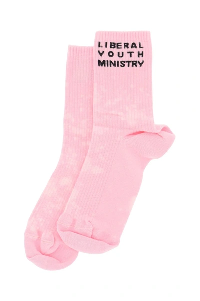 Shop Liberal Youth Ministry Logo Sport Socks In Pink