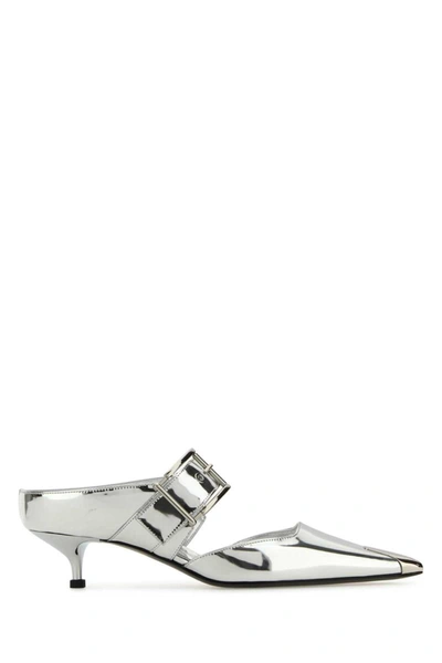 Shop Alexander Mcqueen Heeled Shoes In Silver