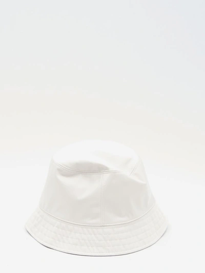 Shop Moncler Bucket Hat With Logo In Beige