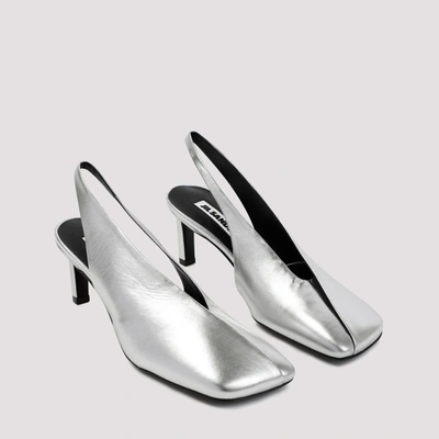 Shop Jil Sander Court Shoes In Grey