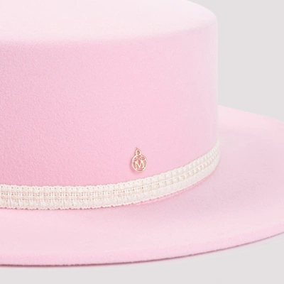 Shop Maison Michel Kiki Sequins Hat In Pink & Purple