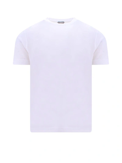 Shop Zanone T-shirt In White