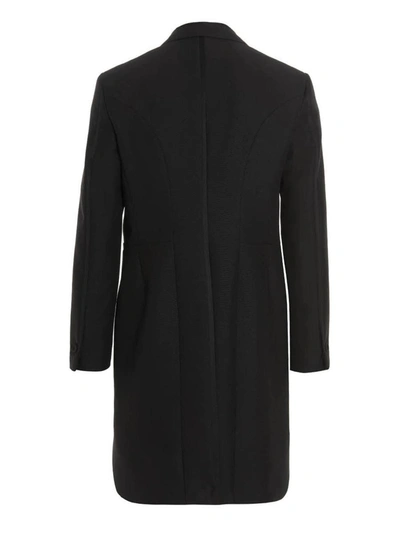 Shop Fendi Mohair Wool Dress In Black
