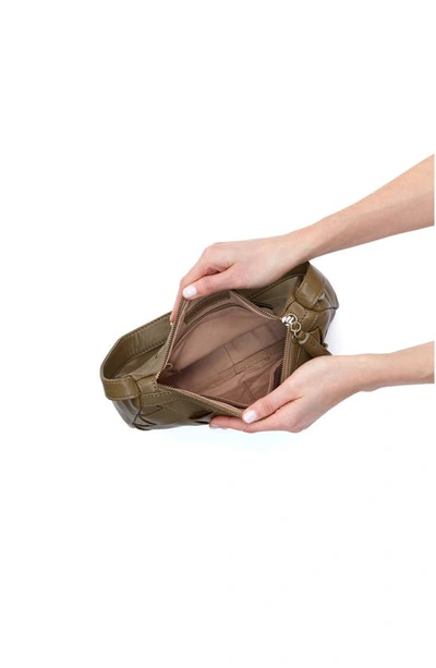 Shop Hobo Kole Quilted Leather Shoulder Bag In Moss