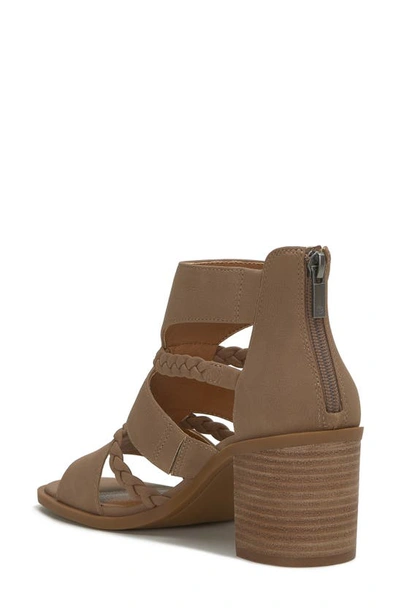 Shop Lucky Brand Tulina Block Heel Sandal In Taupe