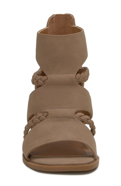 Shop Lucky Brand Tulina Block Heel Sandal In Taupe