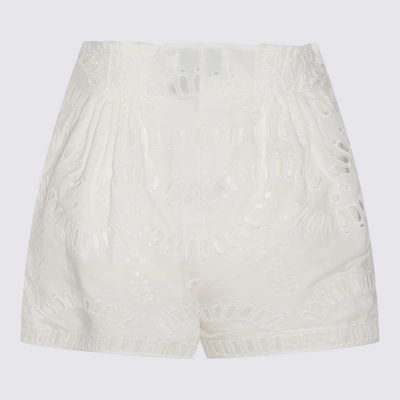 Shop Charo Ruiz White Cotton Shorts