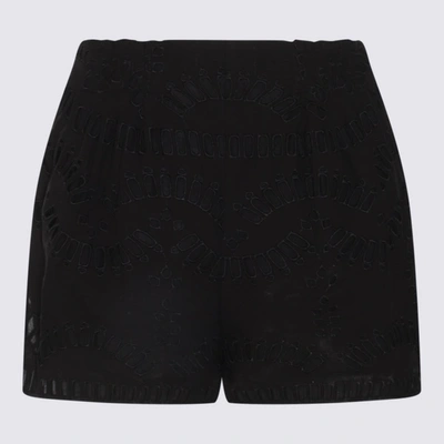 Shop Charo Ruiz Black Cotton Shorts