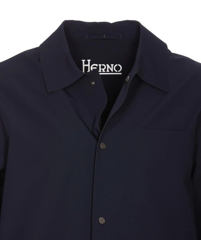 Shop Herno Shirts In Blue