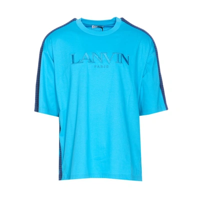 Shop Lanvin T-shirts And Polos In Blue