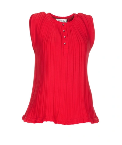 Shop Lanvin Top In Red