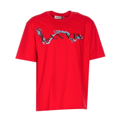 Shop Lanvin T-shirts And Polos In Red