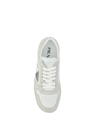 Shop Prada Sneakers In Bianco+polvere