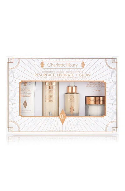 Shop Charlotte Tilbury Charlotte's 4 Magic + Science Steps To Resurface, Hydrate + Glow Set