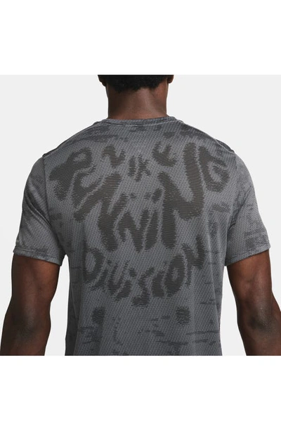 Shop Nike Dri-fit Adv Running Division T-shirt In Iron Grey/ Black