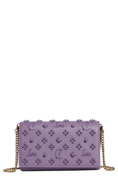 Shop Christian Louboutin Paloma Empire Calfskin Clutch In L342 Parme/ Parme