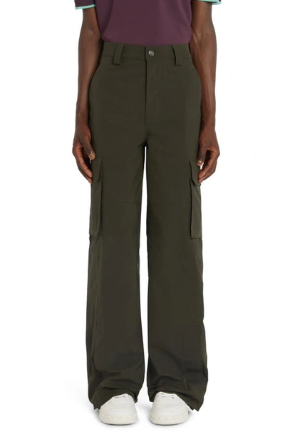 Shop Valentino Cargo Pants In Olive