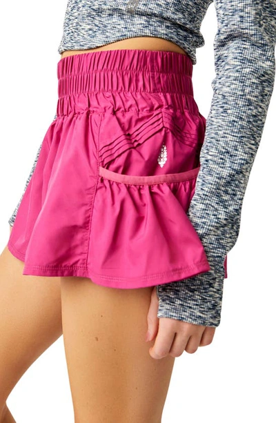 Shop Fp Movement Free People  Get Your Flirt On Shorts In Dragon Fruit