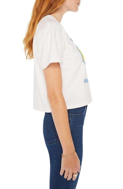 Shop Mother The Grab Back Crop T-shirt In Dont Worry