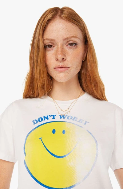 Shop Mother The Grab Back Crop T-shirt In Dont Worry