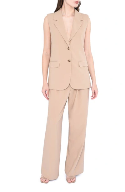 Wayf Wilshire Vest In Khaki