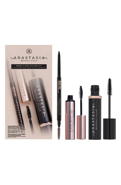 Shop Anastasia Beverly Hills Brow & Lash Styling Kit $51 Value In Dark Brown