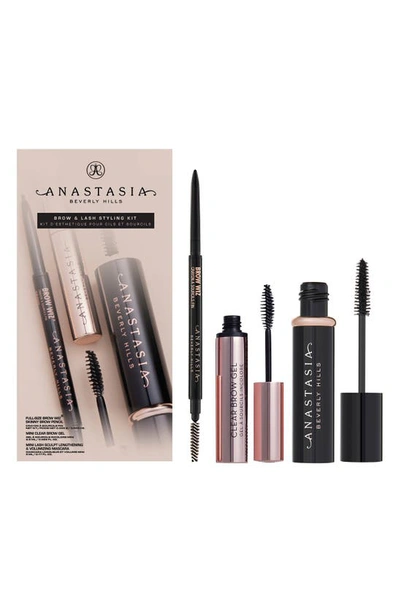 Shop Anastasia Beverly Hills Brow & Lash Styling Kit $51 Value In Ebony