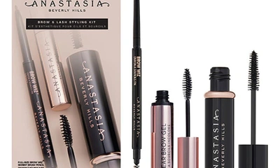 Shop Anastasia Beverly Hills Brow & Lash Styling Kit $51 Value In Soft Brown