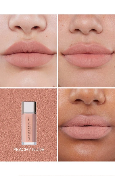 Shop Anastasia Beverly Hills Lip Velvet Liquid Lipstick In Peachy Nude