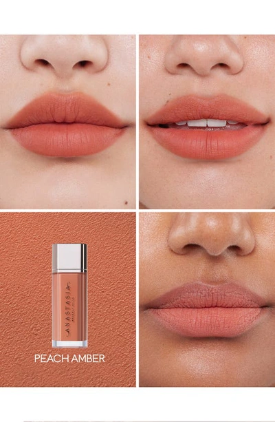 Shop Anastasia Beverly Hills Lip Velvet Liquid Lipstick In Peach Amber