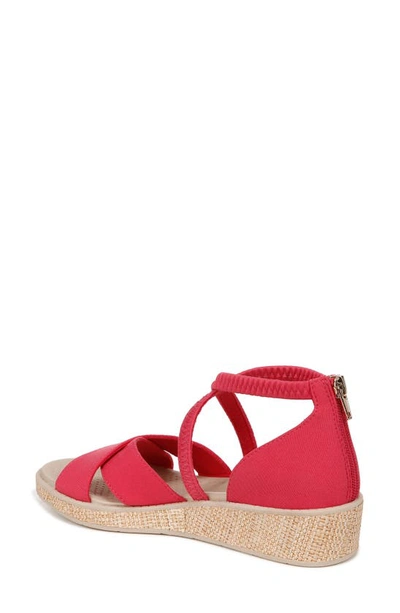 Shop Bzees Bali Wedge Sandal In Magenta