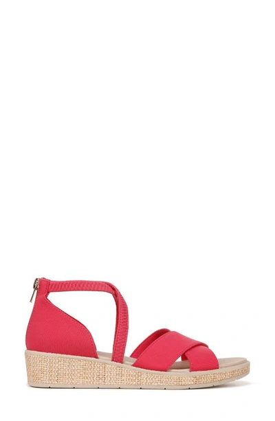 Shop Bzees Bali Wedge Sandal In Magenta