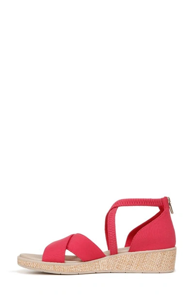 Shop Bzees Bali Wedge Sandal In Magenta